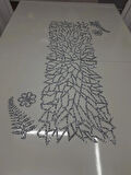 1 ADET RUNNER/100X33CM/IŞILTILI/GÜMÜŞ SİMLİ/SİMLERİ KESİNLİKLE DÖKÜLMEZ