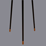 Seren Siyah Bronz Tripod Lambader