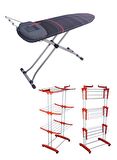 Devecioğlu MM151 UltraBoard Ütü Masası MM020  Luna Katlı Çamaşır Kurutmalık Set