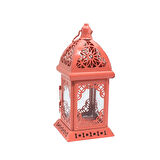 Mumluk Metal Fener Dekoratif Mumluk Fener Pembe
