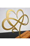 Infinity Heart Sonsuz Kalp Metal Masa Ve Raf Dekoru