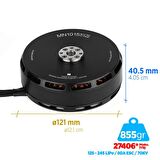 T-Motor MN1015 70KV Brushless Fırçasız Brushless Fırçasız UAV Motor Multikopter Multi-rotor Quadcopter Hexacopter Drone Motoru