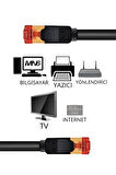 MN6 M109xf Cat7 Kablo/3 Metre-26awg-s/ftp/cat7 Ethernet Kablosu/10gbps-600 Mhz-10000mbps%27e Kadar