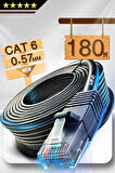 MN6 M107x 180 Metre Internet Kablosu/utp 0,57mm Cat6 Iki Kat Korumalı/iç Dış Mekan/180m Ethernet Kablosu