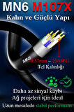 MN6 M107x 50 Metre Internet Kablosu/utp 0,57mm Cat6 Iki Kat Korumalı/ Iç Dış Mekan/50m Ethernet Kablosu