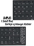 MN6 türkçe q klavye sticker/3 Adet/ Laptop Pc uymlu Türkçe Q Sticker / A Kalite türkçe klavye sticker