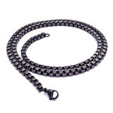 Moncuk Design Kare Arnavut Çelik Kolye 4Mm 3351CEK053