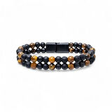 Moncuk Design Çift Oniks Ve Kaplangözü Çelik Bileklik 33512B20D4