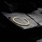 Moncuk Design Yassı Mariner Sarı Çelik Zincir Bileklik 1.6X6Mm 3351CZB1D85