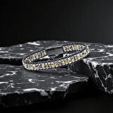 Moncuk Design Dalmaçya Jasper & Hematit Çelik Örgülü Deri Bileklik 33512B22D3