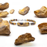 Moncuk Design Kaplan Gözü Taşlı Çelik Halat Ve Çelik Klipsli Bileklik 33512B19D6