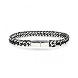 Moncuk Design Çift Sıra Otantik Çelik Zincir Bileklik 33515B2D2