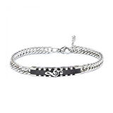 Moncuk Design Sol Anahtarı Motifli Çelik Bileklik 3351EBF1D3