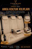Kia Stonic 2017+ Uyumlu Monaco Serisi Eviza Deri Detaylı Bej Koltuk Kılıfı