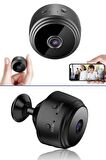 A9 Mini Döner Başlıklı Kablosuz Interaktif Gece Görüşlü 1080p Full Hd Mikro Wifi Güvenlik Kamerası