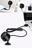 A9 Mini Döner Başlıklı Kablosuz Interaktif Gece Görüşlü 1080p Full Hd Mikro Wifi Güvenlik Kamerası