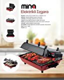 Büyük Elektrikli Izgara I 45x30 cm I Mangal Barbekü Balık Kebap I Emaye Gövde ve Tepsi I 1100W