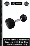 Delux Serisi Antrenman Egzersiz HEX-2 kg Hex Olimpik Dambıl 2 kg