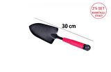Mini El Küreği 30 Cm -Mini El Tırmık 5 Dişli 32 Cm- İkili Set