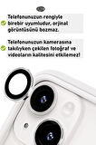 Monker iPhone 14 Plus Yıldız Işığı Uyumlu Kamera Koruyucu Cam Gümüş Lens Mercek Koruyucu