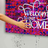 Monnhein Kapı Önü Paspası - Modern ve Şık Kapı Paspası | Ev, Ofis ve Dış Mekân Kullanımı İçin (Mosaic Welcome)