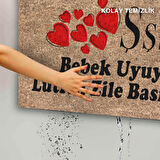 Monnhein Kapı Önü Paspası - Modern ve Şık Kapı Paspası | Ev, Ofis ve Dış Mekân Kullanımı İçin (Bebek Uykusu Koruma)