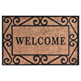 Monnhein Kapı Önü Paspası - Modern ve Şık Kapı Paspası | Ev, Ofis ve Dış Mekân Kullanımı İçin (Klasik Welcome)