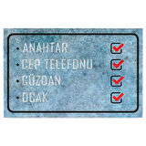 Monnhein Kapı Önü Paspası - Modern ve Şık Kapı Paspası | Ev, Ofis ve Dış Mekân Kullanımı İçin (Unutma Listesi)