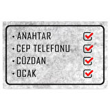 Monnhein Kapı Önü Paspası - Modern ve Şık Kapı Paspası | Ev, Ofis ve Dış Mekân Kullanımı İçin (Günlük Hatırlatma)