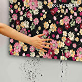 Monnhein Kapı Önü Paspası - Modern ve Şık Kapı Paspası | Ev, Ofis ve Dış Mekân Kullanımı İçin (Renkli Çiçekler)