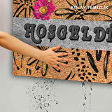 Monnhein Kapı Önü Paspası - Modern ve Şık Kapı Paspası | Ev, Ofis ve Dış Mekân Kullanımı İçin (Rustic Welcome Bloom)