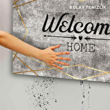 Monnhein Kapı Önü Paspası - Modern ve Şık Kapı Paspası | Ev, Ofis ve Dış Mekân Kullanımı İçin (Welcome Home Eskitme)