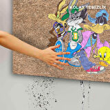 Monnhein Kapı Önü Paspası - Modern ve Şık Kapı Paspası | Ev, Ofis ve Dış Mekân Kullanımı İçin (Çizgi Karakterler)