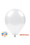 Beyaz Balon Desensiz Renkli Balon Metalik Balon Normal Ebat 100'lü Paket