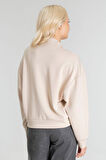Bold & Young Kadın Modal Cupra Kumaş Kuşgözü Kordonlu Sweatshirt