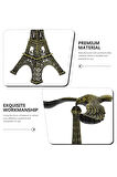 Dekoratif Eyfel Kulesi Denge Kartalı Heykeli Eski Mimari Alaşım Metal Süs
