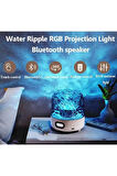 Bluetooth Hoparlör Dokunmatik Led Aydınlatma Su Dalgası Atmosfer Işığı Müzik Çalar Uzaktan Kumandalı