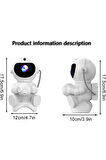 Projektör Led Aydınlatma Astronot Bluetooth Hoparlör ABS Yıldız Astronot Yıldızlı Gökyüzü Işıkları
