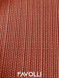 FAVOLLİ Keten Dokulu Kiremit Rengi Masa Örtüsü Dertsiz