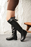 Kadın Party Dizüstü Bihter Çizme - siyah-deri