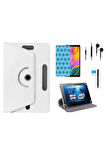 Reeder T8 8" 2 Gb / 16 Gbuyumlu Tablet Kılıfı 4 Lü Set Kılıf+Ekran Koruma+Kalem+Kulaklık