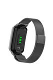 Xiaomi Mi Band 7 Pro Uyumlu Kordon Metal Hasır Örme Milano Loop Kordon