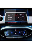 Peugeot 3008-5008 2016-2024 Model Multimedya ve Gösterge Panel Uyumlu Set 9H Nano Ekran Koruyucu