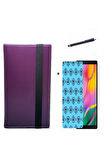 Doogee T20 10.1 inç Tablet Uyumlu Kapaklı Universal Tablet Kılıfı+Ekran Koruyucu ve Kalem