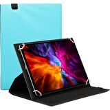 Vestel Tablet 10.1" Uyumlu 360°Dönebilen Kapaklı Standlı Universal Tablet Kılıfı