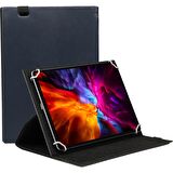 TCL 10 Tab Max Tablet 10.3" Uyumlu 360°Dönebilen Kapaklı Standlı Universal Tablet Kılıfı