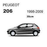 Peugeot 206 Arka Cam Silecek Kolu ve Süpürgesi M128B