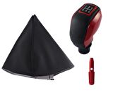 Peugeot 206 Vites Körüğü Ve Kırmızı Spor Vites Topuzu M10898