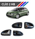 Clio 2 HB Kasa Iç Açma Kolu Ön Taraf 2 Adetli Sağ Ve Sol Parlak Krom M3369