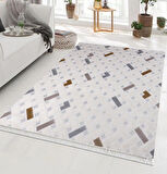 Nexus Halı Mojee 2206 Gold Micro Fiber Polyester Yumuşak Silinebilir Keçeleşmez Leke Tutmaz Dekoratif Halı
